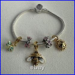 Pandora Nature Charm Bracelet, 19cm Stunning Garden-Inspired Design Pandora Nature Charm Bracelet, 19cm Stunning Garden-Inspired Design