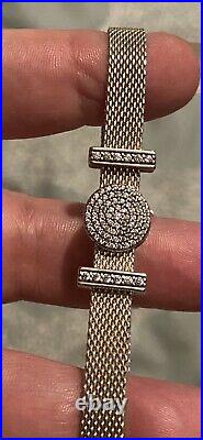 Pandora Silver Reflexions Bracelet Size 18cm With Charms & Safety Chain Rrp £195