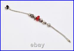 Pandora Sterling Silver Charm Bracelet 5 Charms I Love My Pet