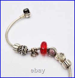 Pandora Sterling Silver Charm Bracelet 5 Charms I Love My Pet