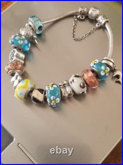 Pandora Sterling Silver Charm Bracelet with14 Charms Animal (65g) 22,5cm
