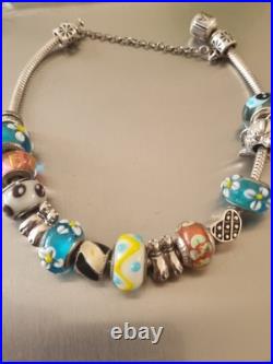 Pandora Sterling Silver Charm Bracelet with14 Charms Animal (65g) 22,5cm
