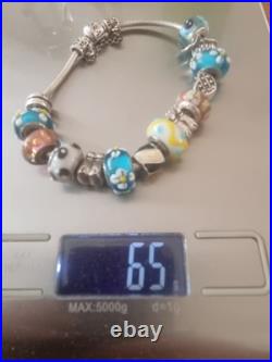 Pandora Sterling Silver Charm Bracelet with14 Charms Animal (65g) 22,5cm