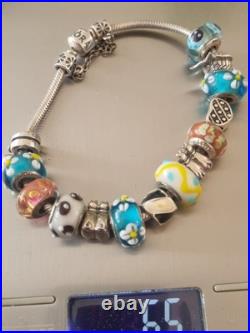 Pandora Sterling Silver Charm Bracelet with14 Charms Animal (65g) 22,5cm
