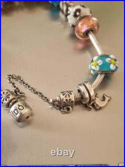 Pandora Sterling Silver Charm Bracelet with14 Charms Animal (65g) 22,5cm