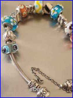Pandora Sterling Silver Charm Bracelet with14 Charms Animal (65g) 22,5cm