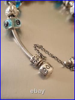 Pandora Sterling Silver Charm Bracelet with14 Charms Animal (65g) 22,5cm
