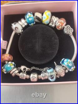 Pandora Sterling Silver Charm Bracelet with14 Charms Animal (65g) 22,5cm