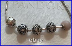Pandora Sterling Silver Essence Bracelet and Charms ALE/925 length 20CM