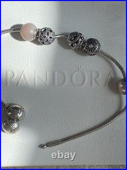 Pandora Sterling Silver Essence Bracelet and Charms ALE/925 length 20CM