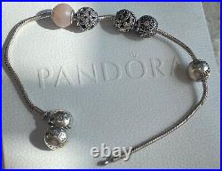 Pandora Sterling Silver Essence Bracelet and Charms ALE/925 length 20CM