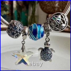 Pandora Summer Ocean Charm Bracelet Sterling Silver-19cm. Tropical Vibes Pandora Summer Ocean Charm Bracelet Sterling Silver-19cm. Tropical Vibes