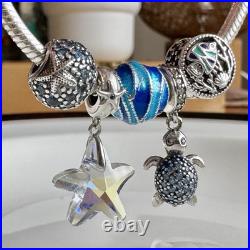 Pandora Summer Ocean Charm Bracelet Sterling Silver-19cm. Tropical Vibes Pandora Summer Ocean Charm Bracelet Sterling Silver-19cm. Tropical Vibes