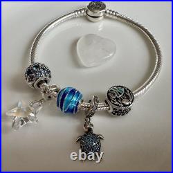 Pandora Summer Ocean Charm Bracelet Sterling Silver-19cm. Tropical Vibes Pandora Summer Ocean Charm Bracelet Sterling Silver-19cm. Tropical Vibes