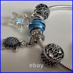Pandora Summer Ocean Charm Bracelet Sterling Silver-19cm. Tropical Vibes Pandora Summer Ocean Charm Bracelet Sterling Silver-19cm. Tropical Vibes