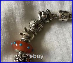 Pandora Vintage Bracelet Charms x 10 Clips x 2 Seeing Spots x 5 Spacers x12 Rare