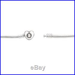 Pandora Women Iconic Heart Bracelet Set with 2 Clips & 1 Charm Jewelry USB795219