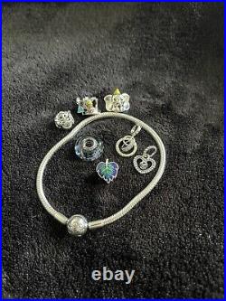 Pandora bracelet with 7 charms /rare/Sterling silver