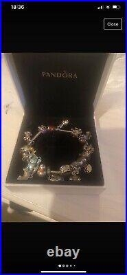 Pandora bracelet with charms