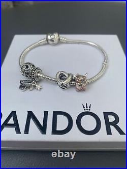 Pandora bracelet with charms