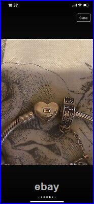 Pandora bracelet with charms