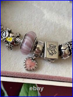 Pandora bracelet with charms 19cm