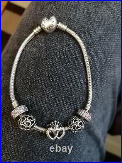 Pandora bracelet with charms 21cm RRP £200