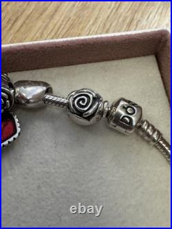 Pandora bracelet with charms 925 silver used Pandora bracelet with charms 925 silver used