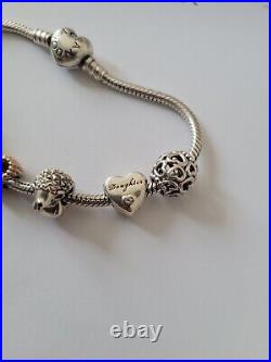 Pandora bracelet with charms pre owned