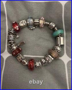 Pandora bracelet with charms used 19cm