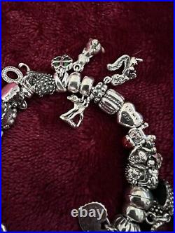 Pandora charm bracelet 20cmwith Charms