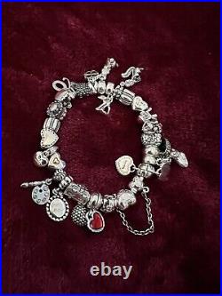 Pandora charm bracelet 20cmwith Charms