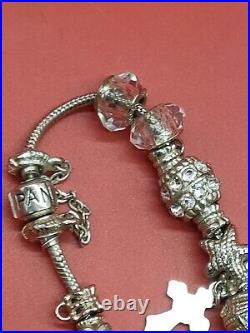 Pandora charm bracelet with charms