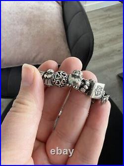 Pandora charm bracelet with charms