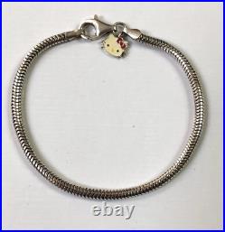 RARE KAY JEWELERS Charmed Memories Sterling HELLO KITTY 7.5 Charm Bracelet
