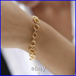 Rachel Galley Charm Bracelet for Women 18K Gold Plated 925 Sterling Silver 8'