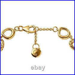 Rachel Galley Charm Bracelet for Women 18K Gold Plated 925 Sterling Silver 8'