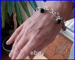 Rachel Galley Onyx Lattice Bracelet