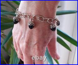 Rachel Galley Onyx Lattice Bracelet
