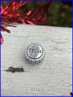Rare Pandora Houston Texas Exclusive Round Moments Charm