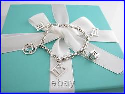 Rare Tiffany & Co Silver Atlas Charm Bracelet Bangle