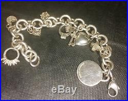 Rare Tiffany & Co Tiffany Co Bracelet Authentic Sterling Silver Charm Bracelet