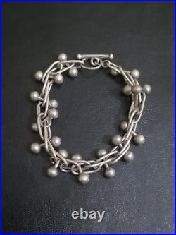 Rare Toggle DNA Bracelet Sterling Silver 925 39.2g 21cm