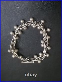 Rare Toggle DNA Bracelet Sterling Silver 925 39.2g 21cm