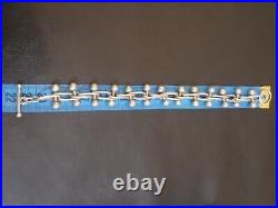 Rare Toggle DNA Bracelet Sterling Silver 925 39.2g 21cm