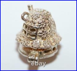Rare Vintage Nuvo Opening Mushroom Cottage Sterling Silver Bracelet Charm