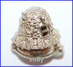 Rare Vintage Nuvo Opening Mushroom Cottage Sterling Silver Bracelet Charm