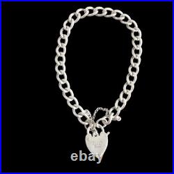 Rare Vintage Sterling Silver Georg Jensen Charm Bracelet Hallmarked 20cm 14g