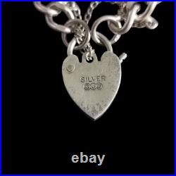 Rare Vintage Sterling Silver Georg Jensen Charm Bracelet Hallmarked 20cm 14g