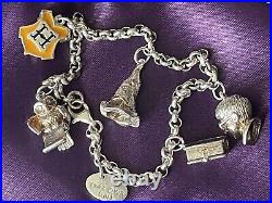 Rare WB Harry Potter Charm Bracelet. 925 Sterling Silver